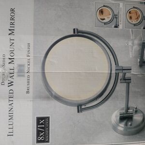 Brushed Nickel Wall Mount Mirror